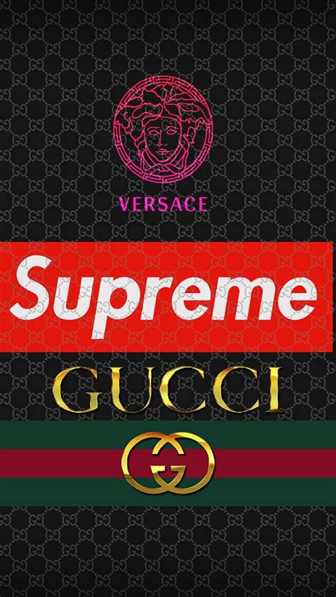 versace supreme gucci wallpaper hd